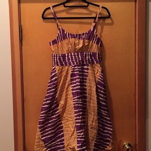 Anthropologie animal print dress.